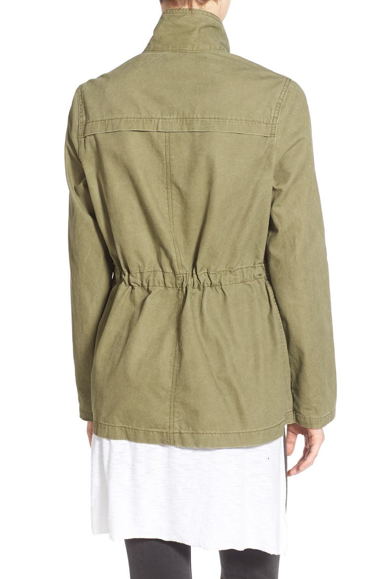 Cotton Field Jacket, Alternate, color, OLIVE BURNT