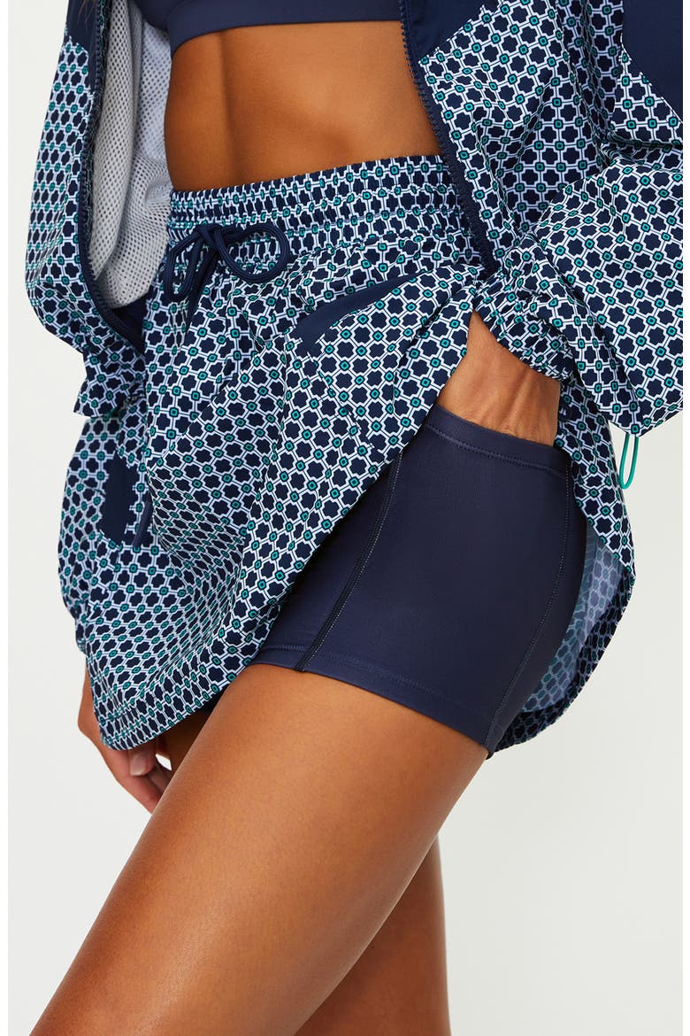 Clyde Tie Waist Miniskirt, Alternate, color, TWILIGHT TIDES GEO