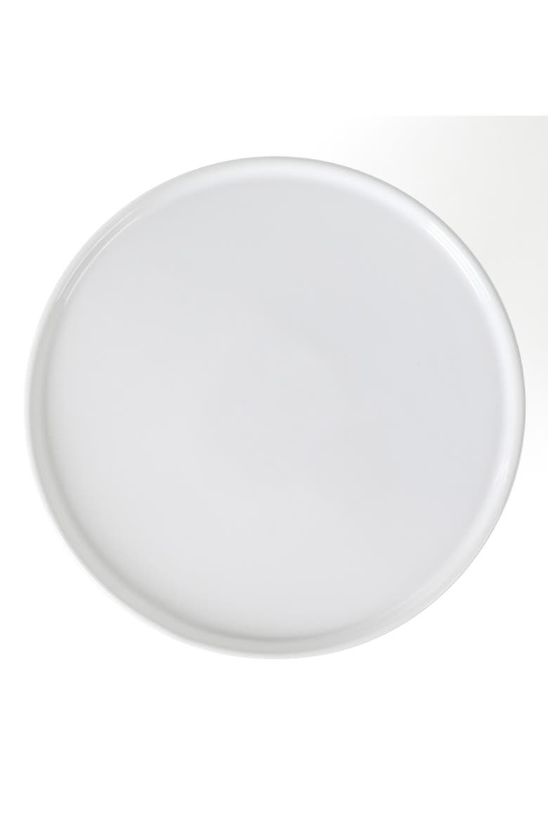 Patterson Round Stoneware Cake Stand, Alternate, color, White