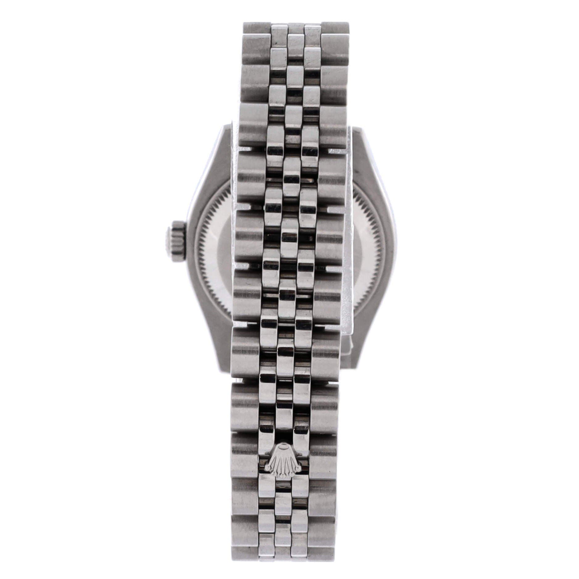 Oyster Perpetual Datejust Automatic Watch Stainless Steel and White Gold with Diamond Markers 26, Alternate, color, Metallic Silver