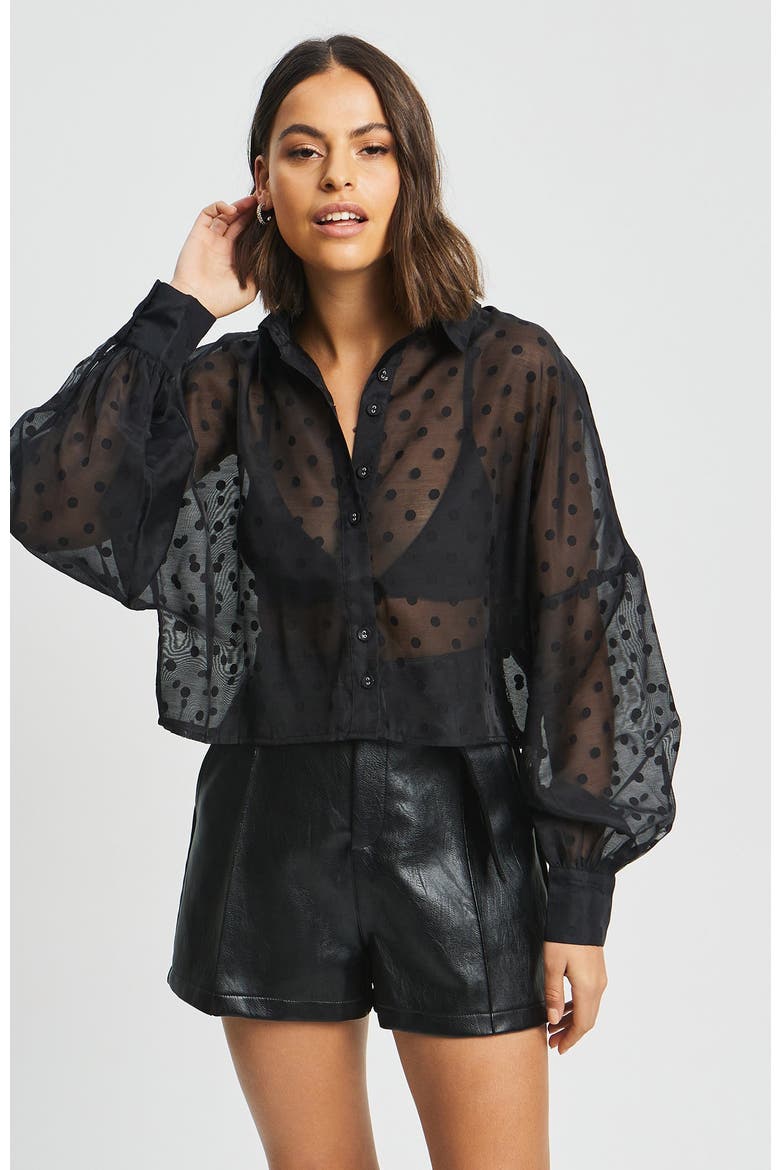 Henderson Blouse, Alternate, color, Black Spot