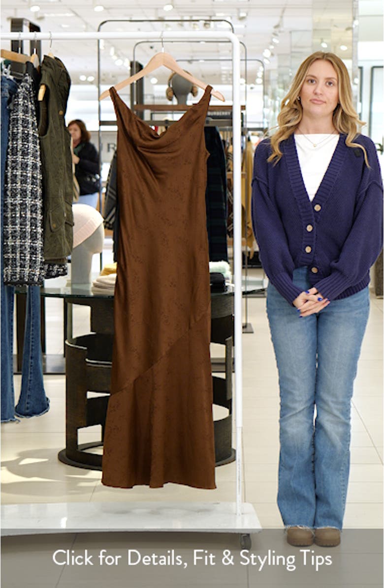 Zabrina Floral jacquard Cocktail Dress, sales video thumbnail