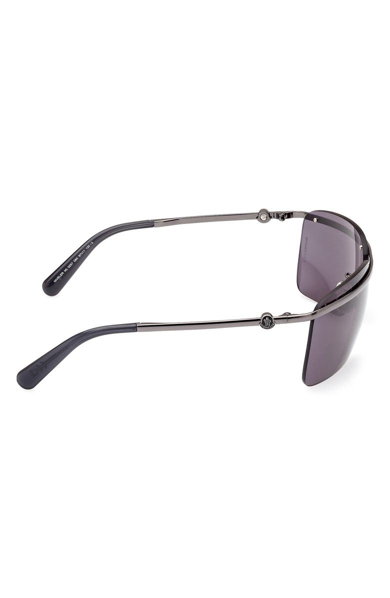 Moncler Niveler 67mm Oversize Rectangular Sunglasses, Alternate, color, 