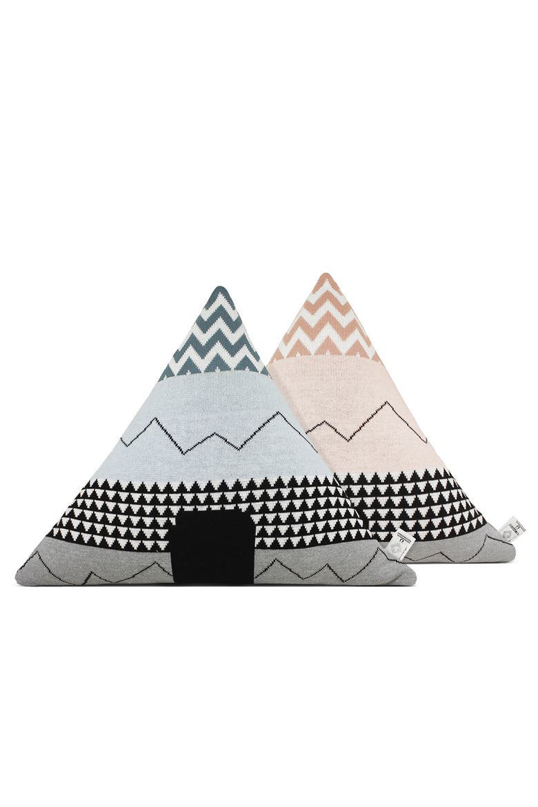 Triangle Pillow, Main, color, Light Blue