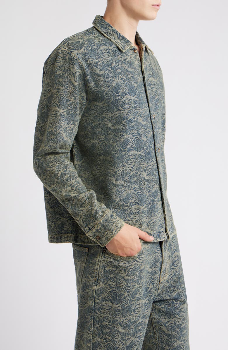 RIZORT Maze Denim Button-Up Shirt Jacket, Alternate, color, Indigo