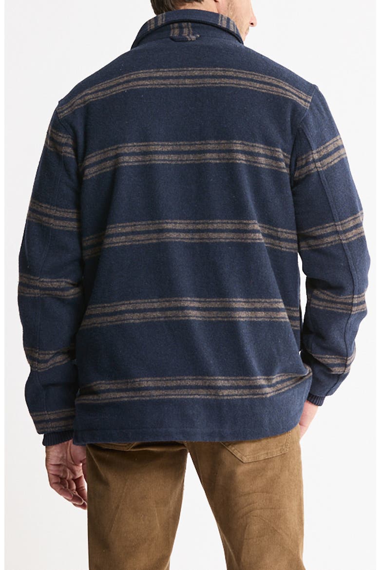Striped Shirt Jacket, Alternate, color, NAVY STRIPE