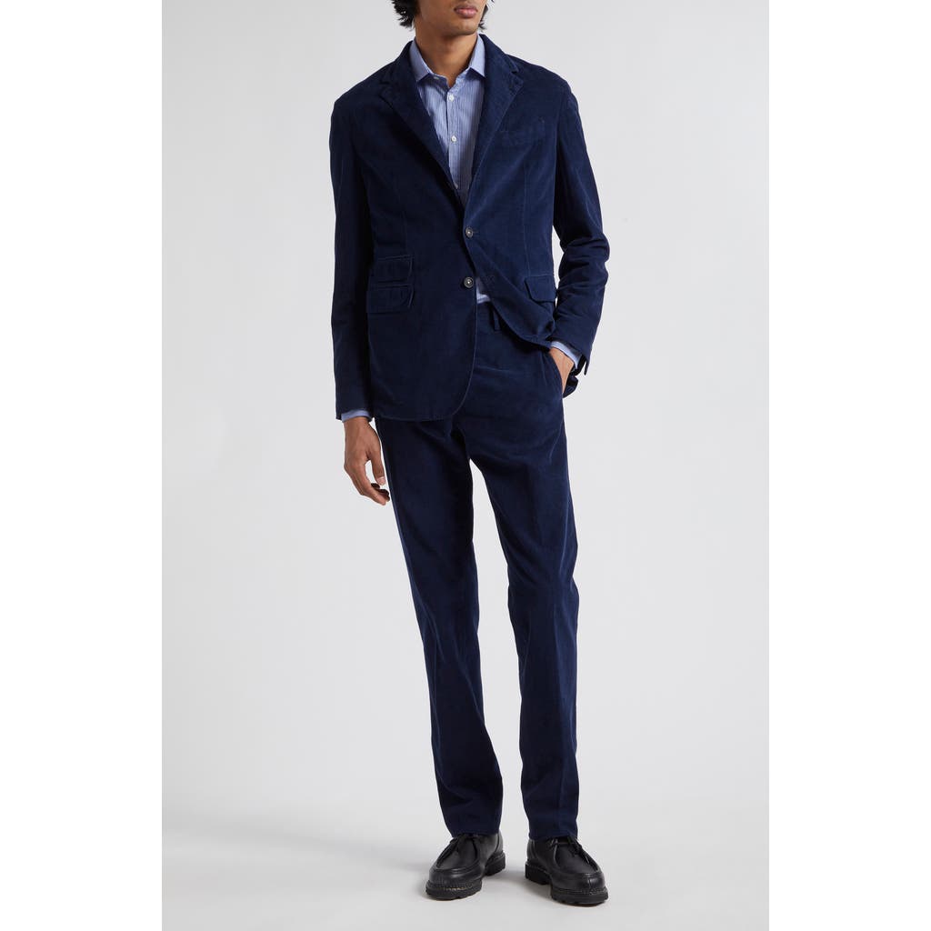 Massimo Alba Cotton Corduroy Suit in Blue  product