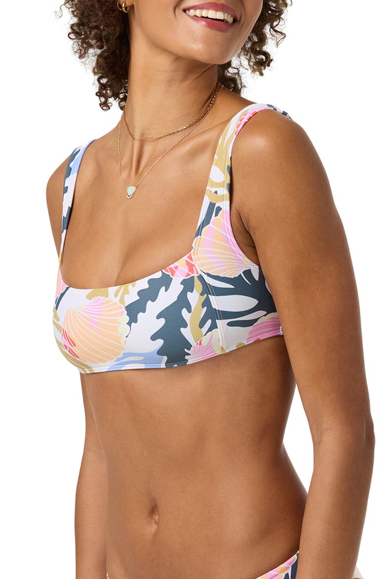Cora Geometric Westwater Bikini Top, Alternate, color, OFF WHITE MULTI COLORED
