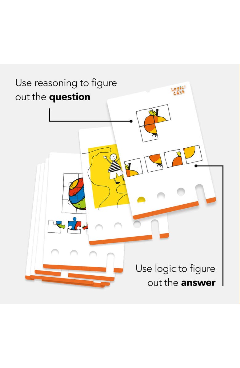 HABA Logic! CASE Starter Set - Brain Teaser Puzzles and Car Games for Kids Ages 4-8, A Handheld Game to Develop Critical Thinking for Kids, Alternate, color, Yellow Multi