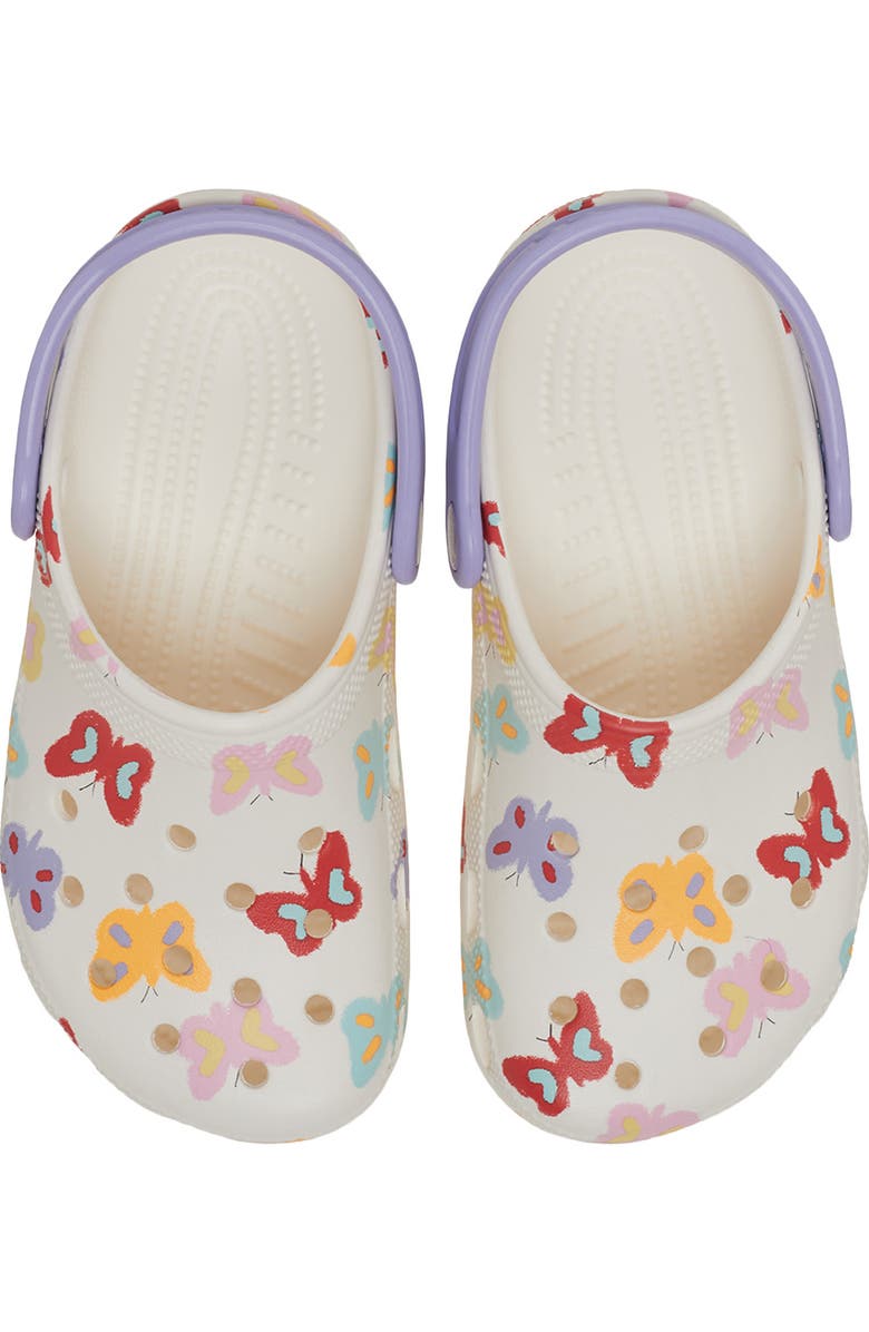 CROCS Kids' Butterfly Classic Clog, Alternate, color, Chalk