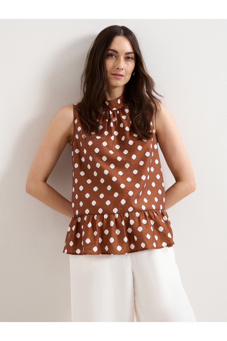 Indie Brown Blouse, Main, color, Brown