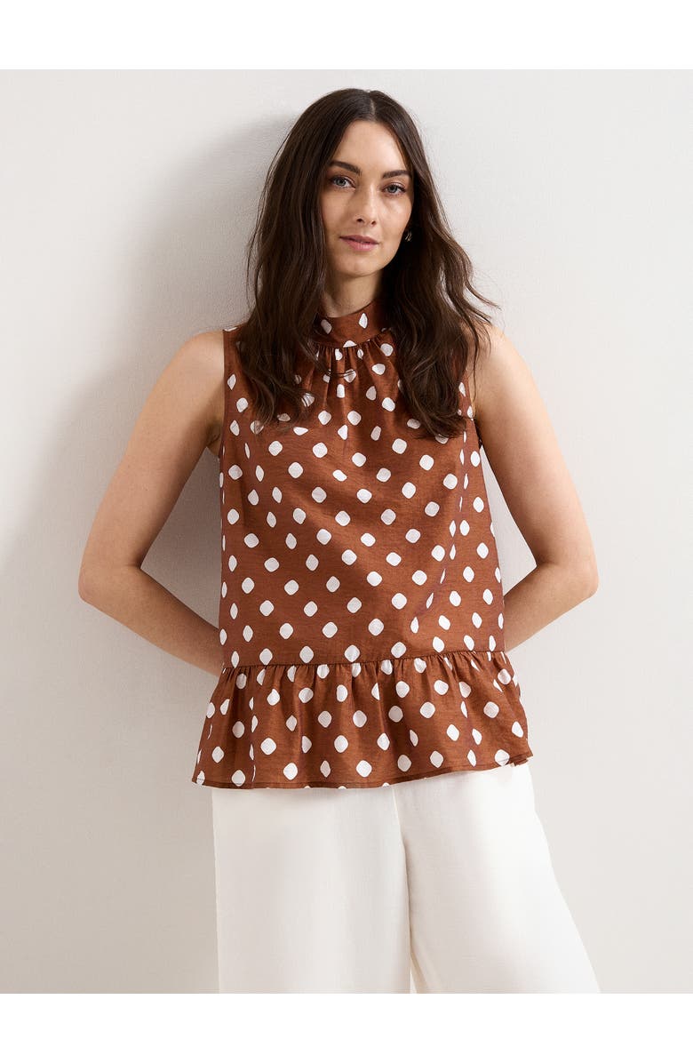 Phase Eight Indie Brown Blouse, Main, color, Brown