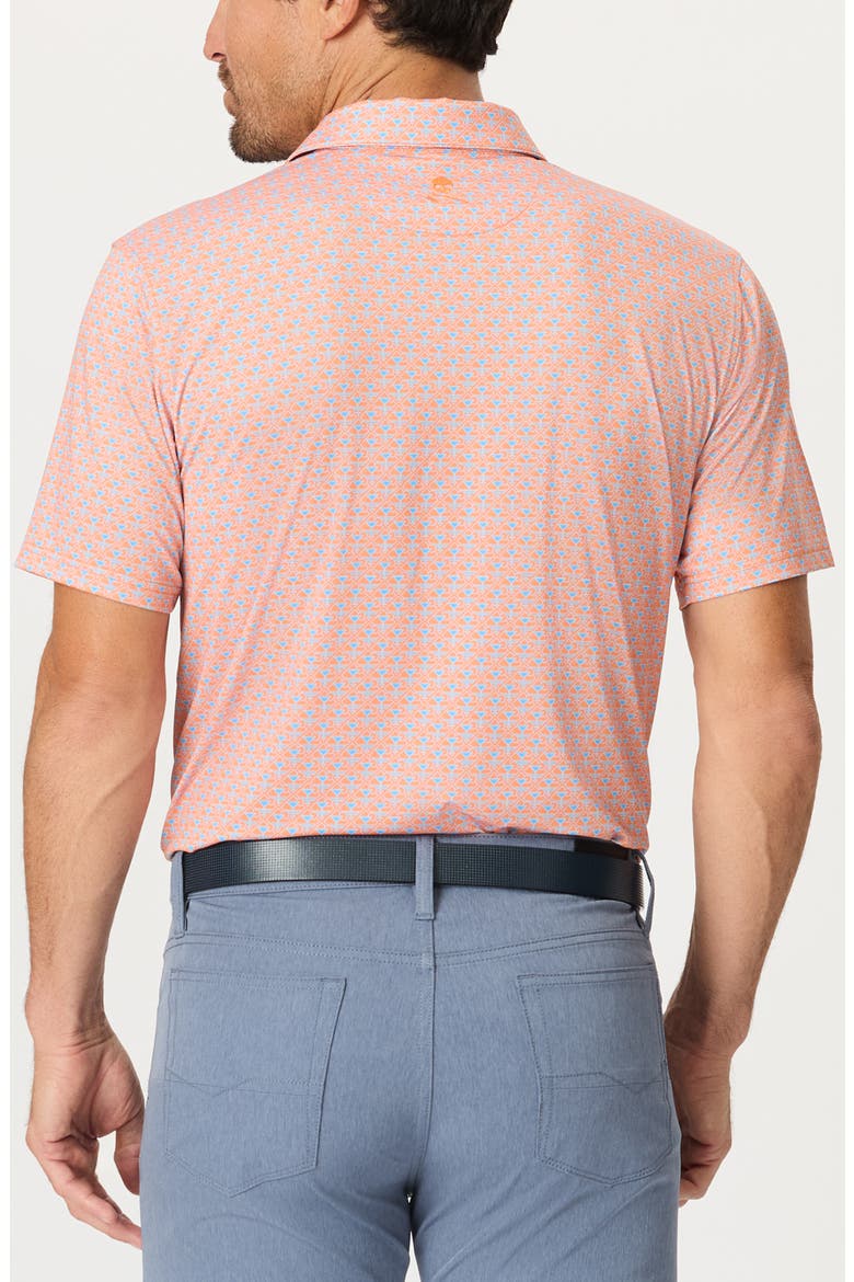 Links & Drinks Performance Golf Polo, Alternate, color, ORANGE