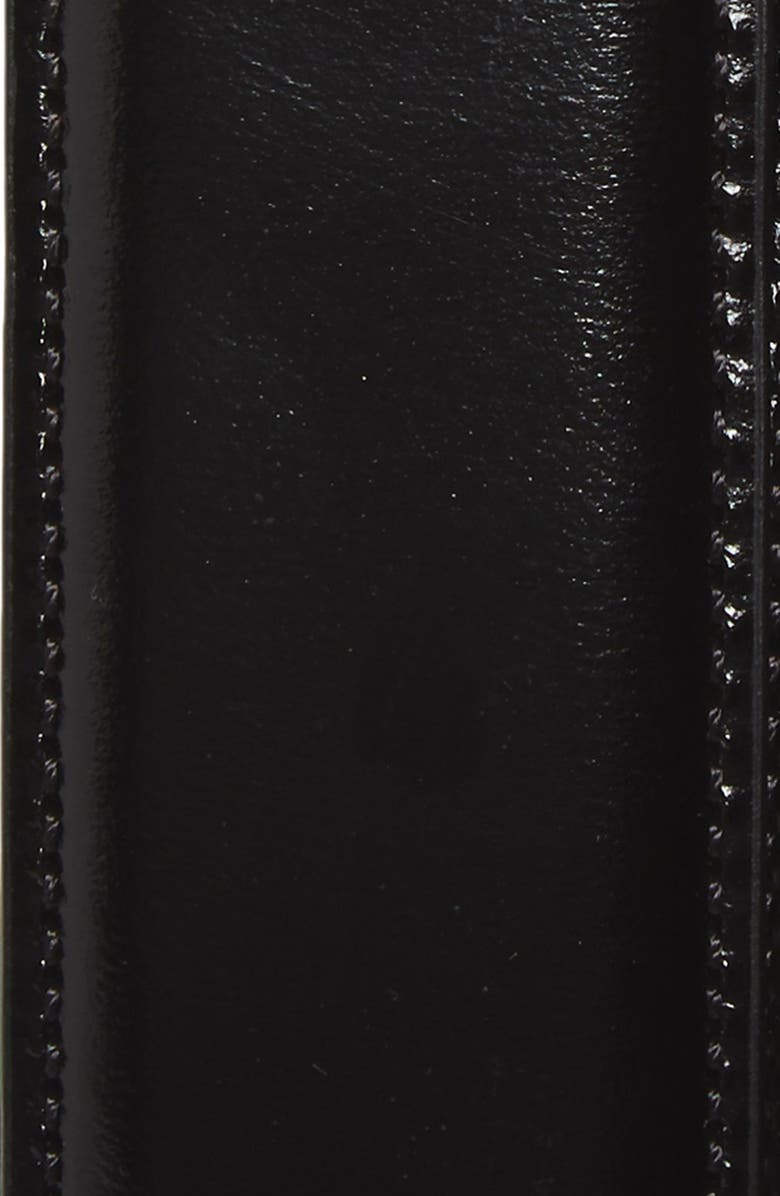 Johnston & Murphy Calfskin Belt, Alternate, color, Black