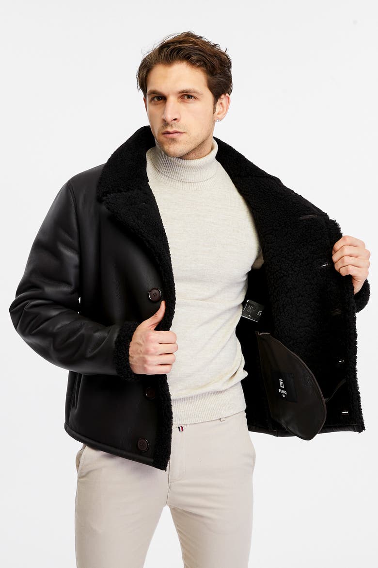 Edward Shearling Jacket, Alternate, color, Brown