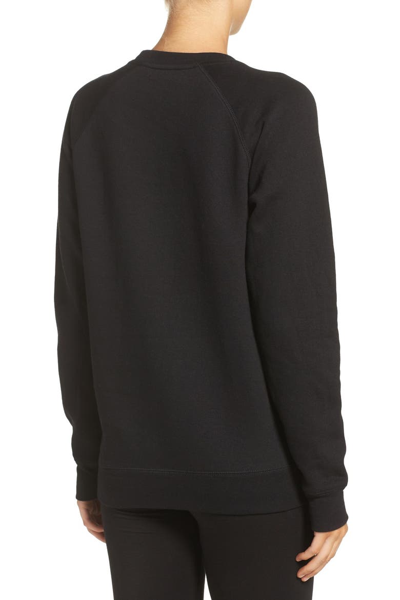 'This Wine' Crewneck Sweatshirt, Alternate, color, BLACK