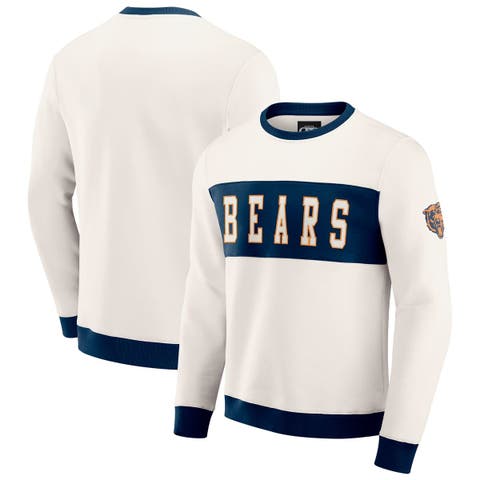 Men's Darius Rucker Collection by Fanatics  Cream Chicago Bears Colorblock Pullover Sweatshirt