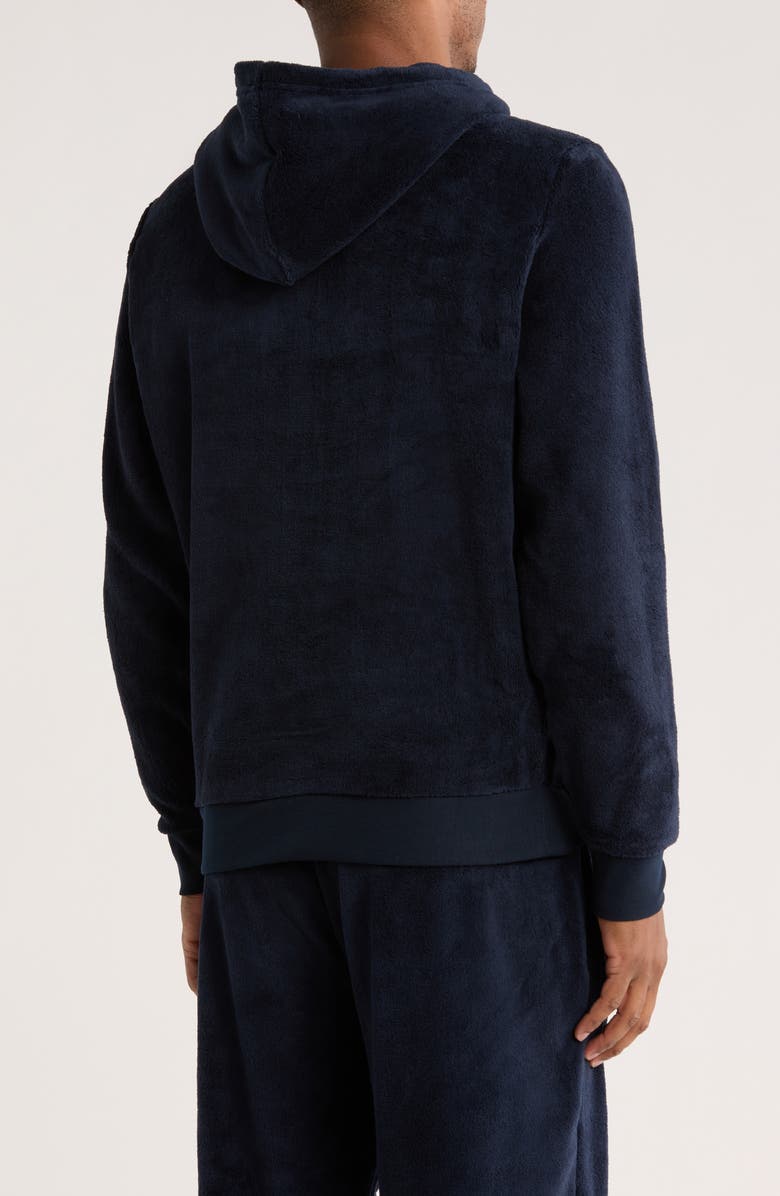 Tommy Hilfiger Logo Embroidered Sleep Hoodie, Alternate, color, Navy