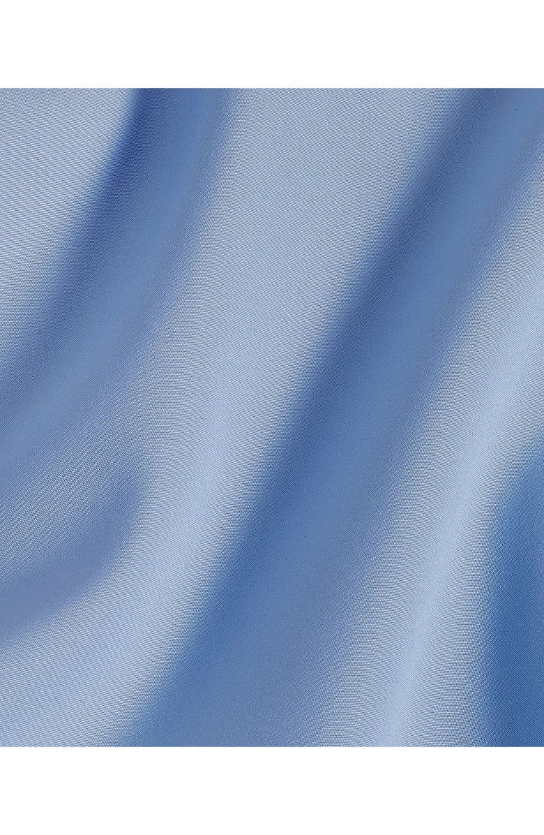 David Donahue Slim Fit Broadcloth French Cuff Dress Shirt, Alternate, color, Blue