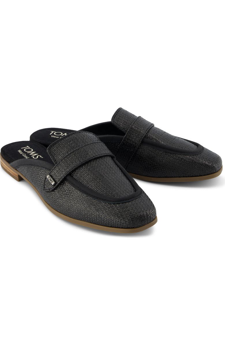 TOMS Lynette Mule, Alternate, color, Black Raffia