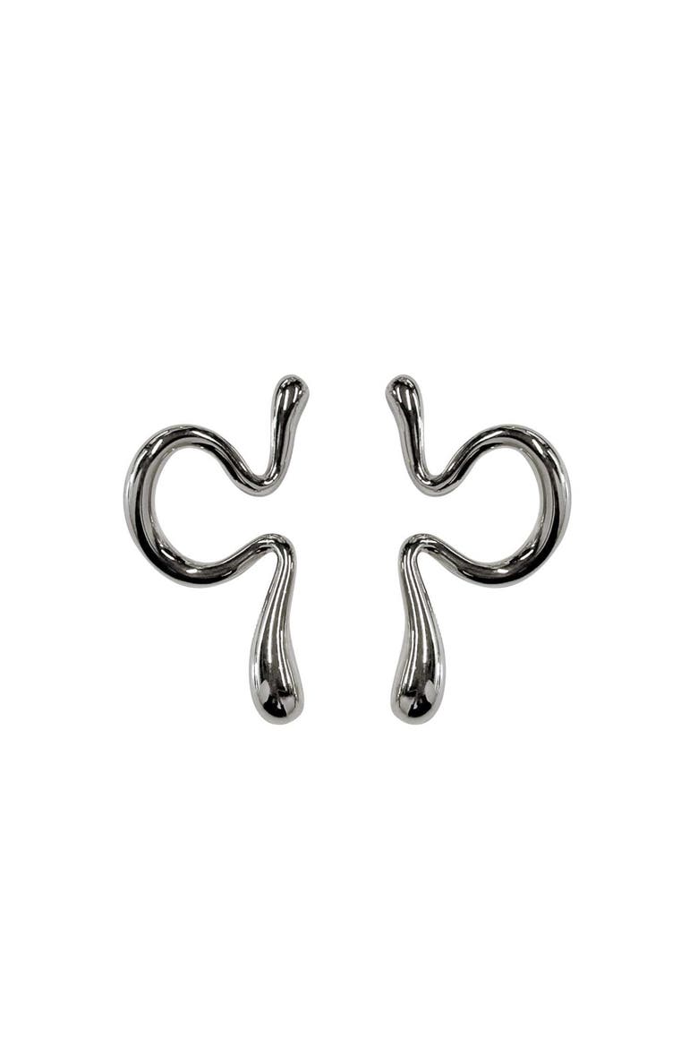 Silver Ear Cuff Mini Luxe, Main, color, Silver