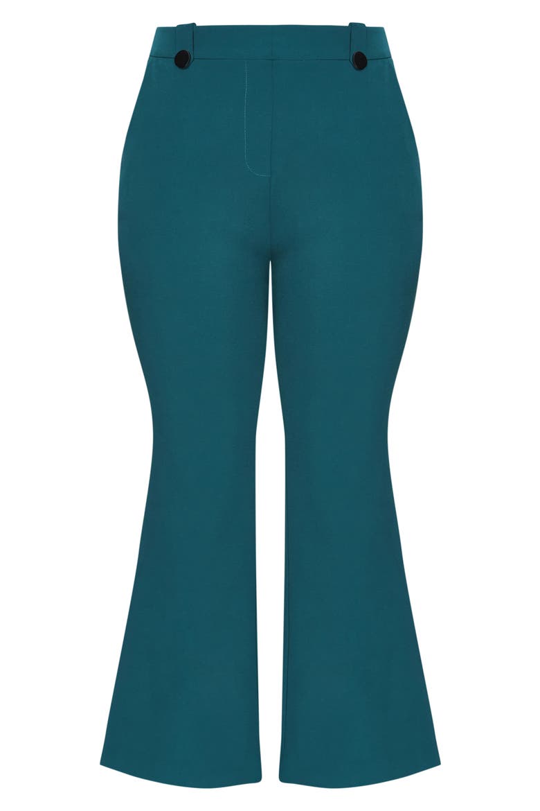 Vienna High Waist Flare Pants, Alternate, color, JADE
