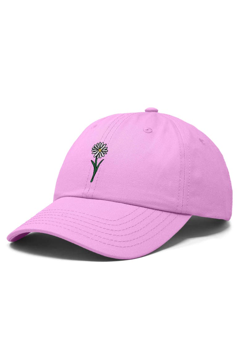 Daisy Embroidered Everyday Hat, Alternate, color, Light Pink