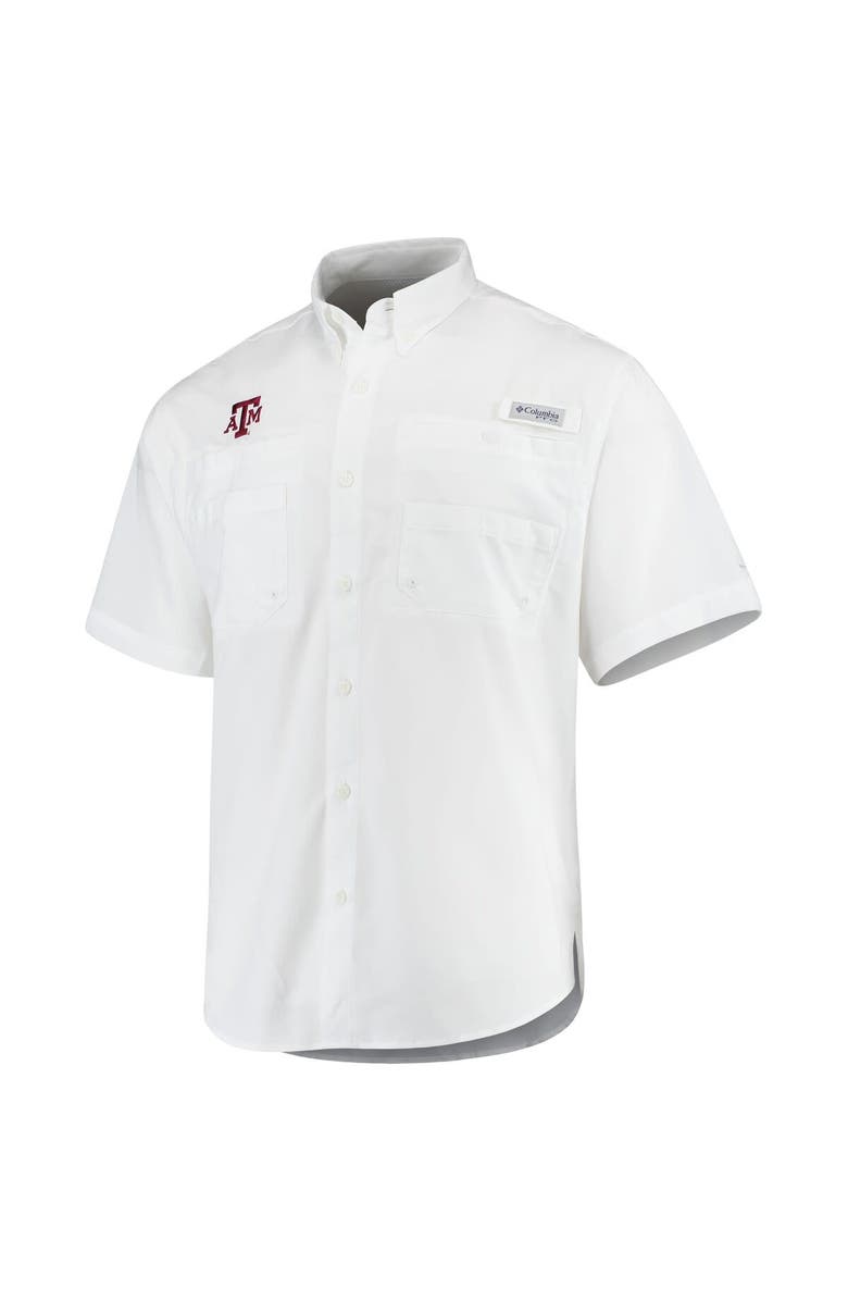 Columbia Men's Columbia White Texas A&M Aggies PFG Tamiami Shirt, Main, color,