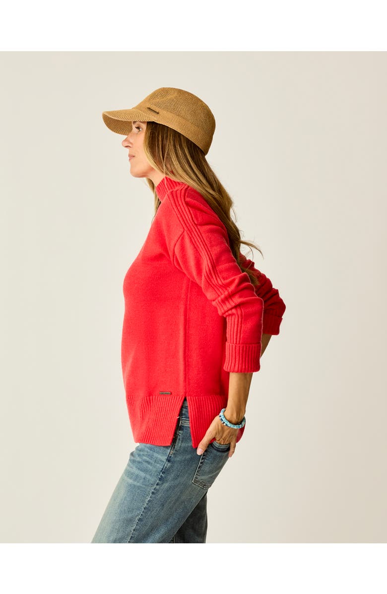 Carve Designs Woodward Sweater, Alternate, color, Poinsettia