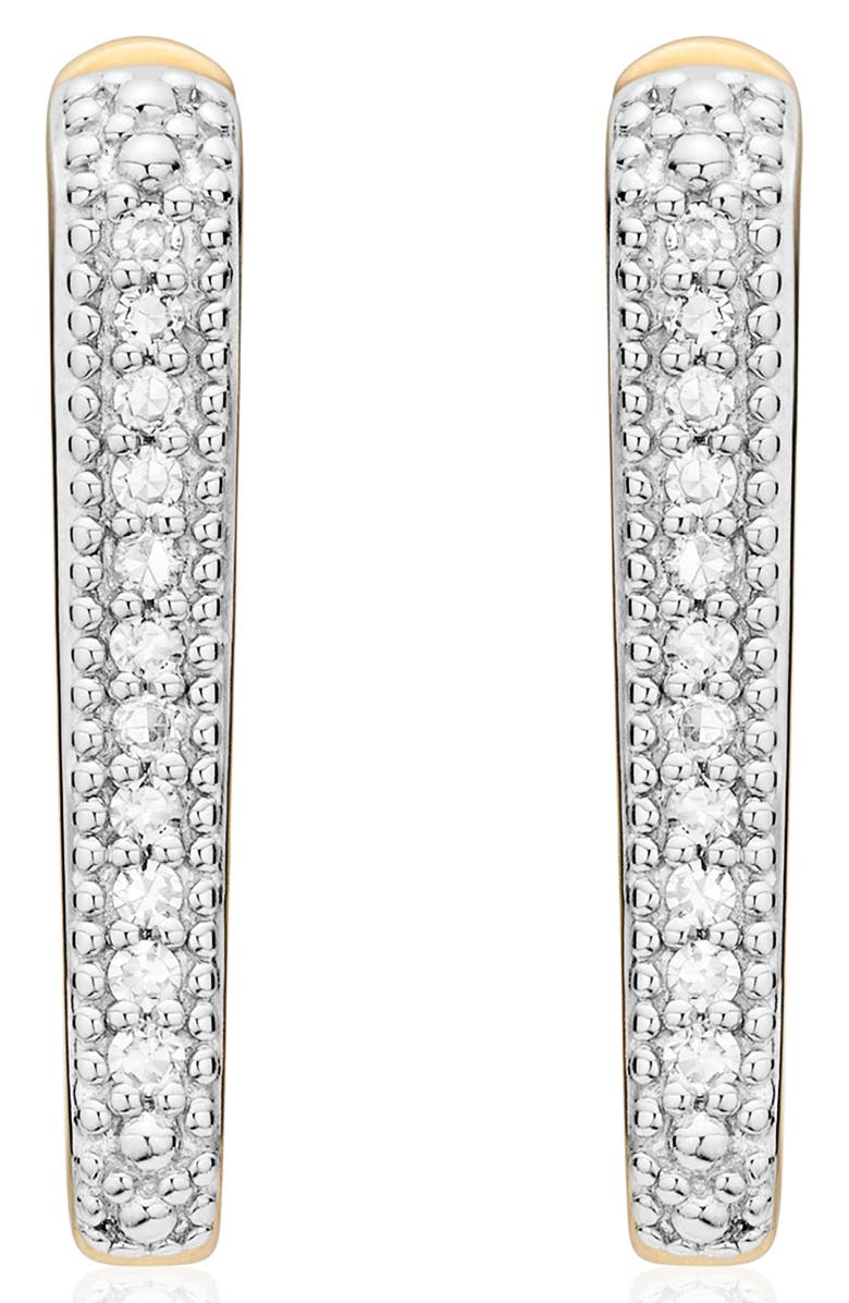 Monica Vinader Alta Capture Diamond Huggie Earrings, Alternate, color, Yellow Gold