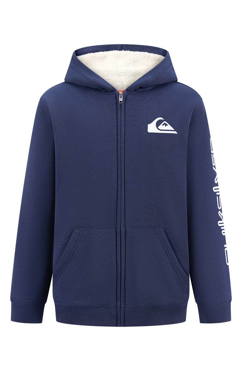 Quiksilver Kids' Fleece Zip Up Hoodie, Main, color, Eclipse