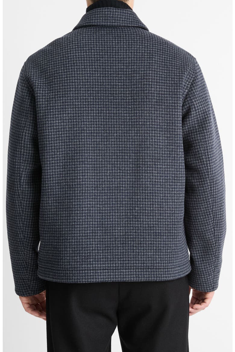 Houndstooth Wool Blend Deck Jacket, Alternate, color, COASTAL/ GREY