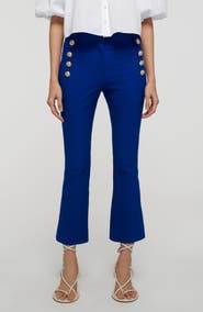 Derek Lam 10 Crosby Robertson Slim Crop Straight Leg Pants