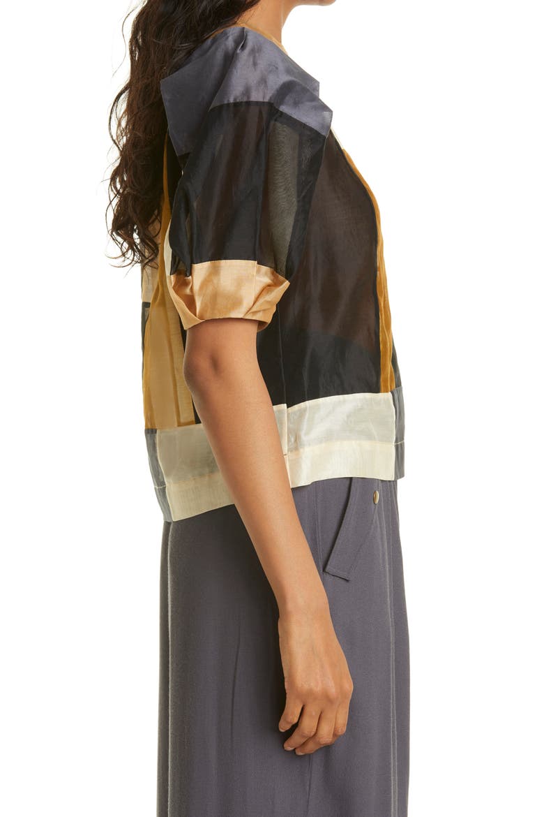 Gaia Puff Sleeve Top, Alternate, color, PATCHWORK