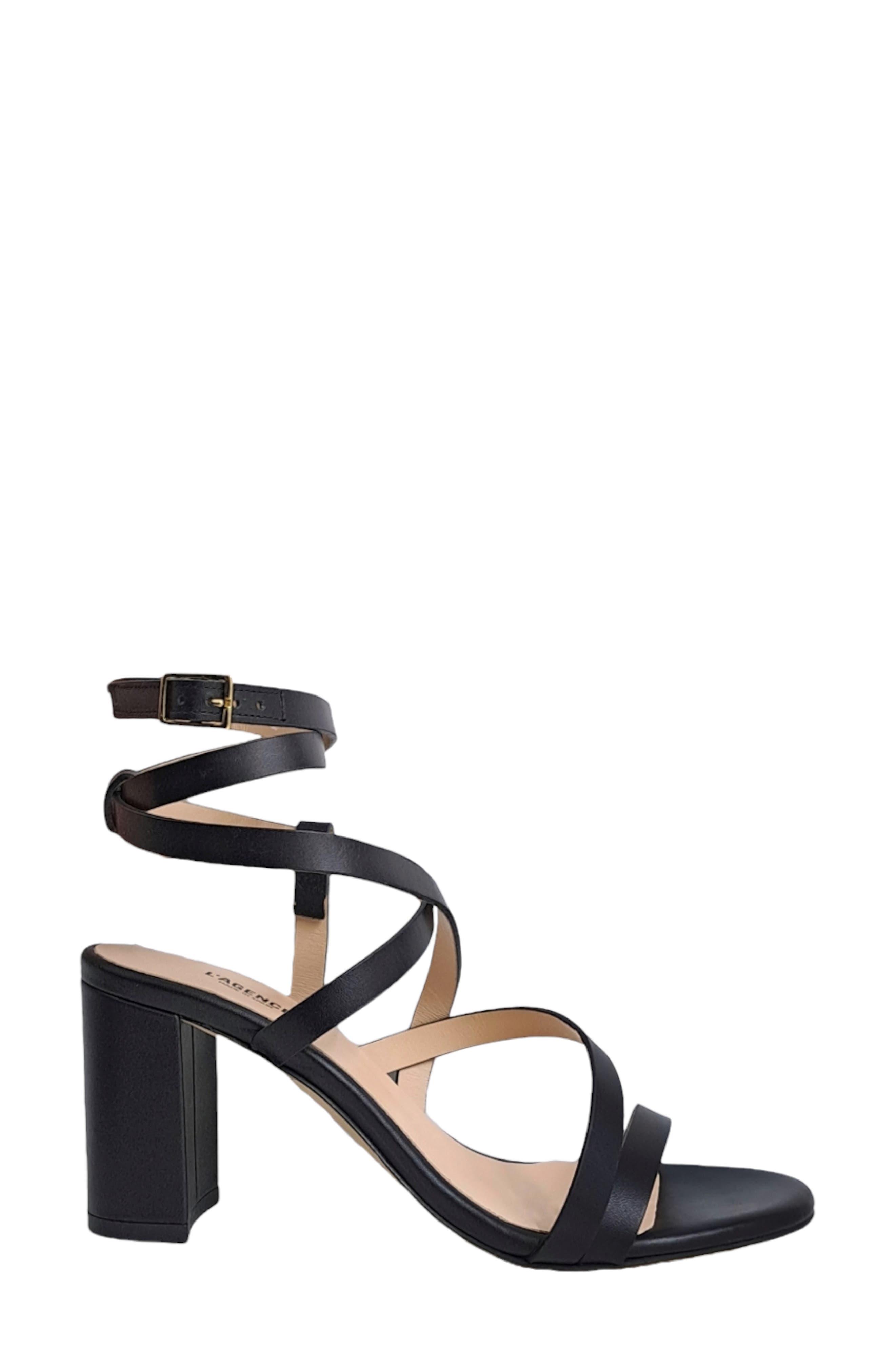 L'AGENCE Emily Strappy Wraparound Sandal, Alternate, color, 