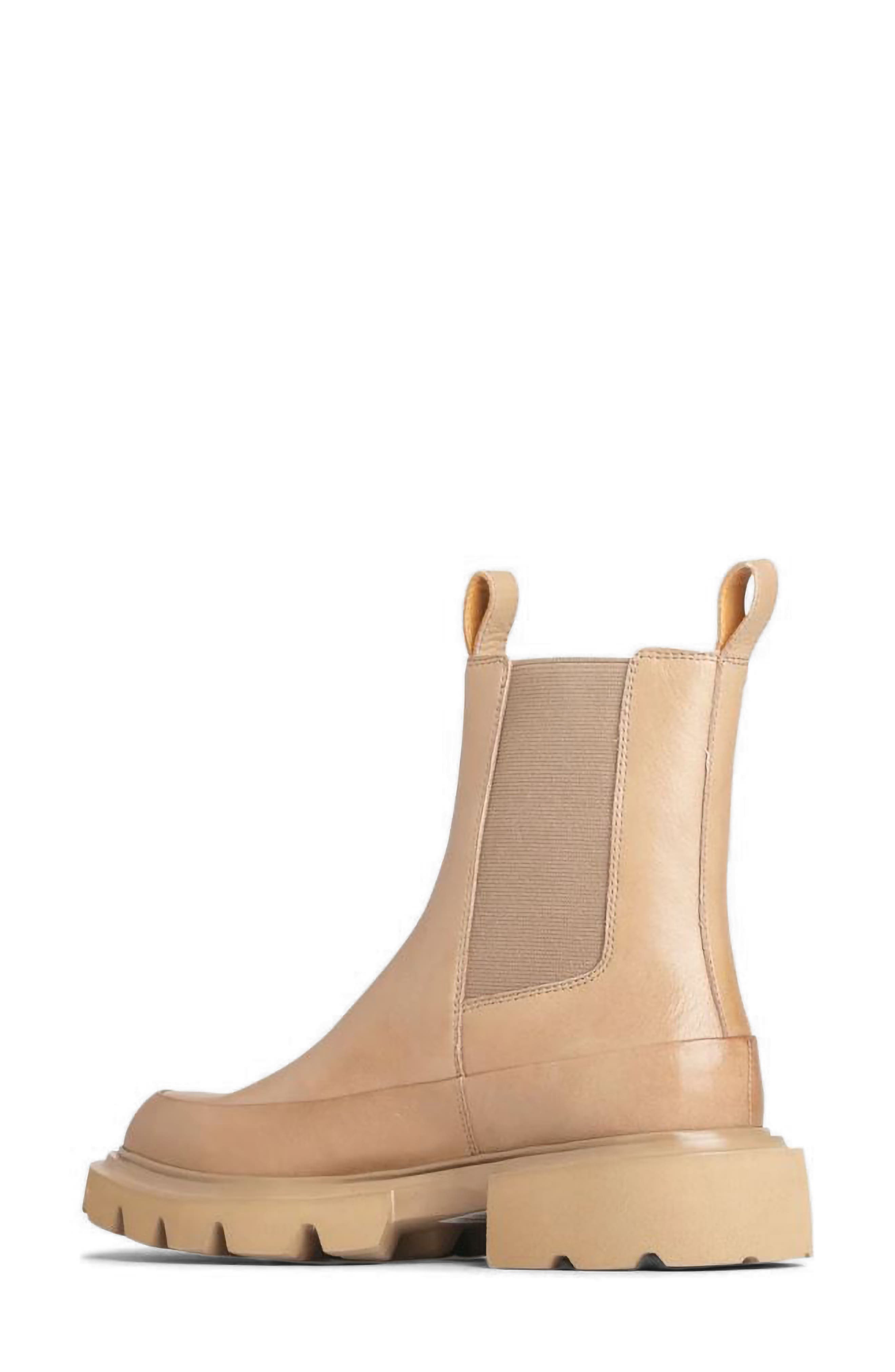 Addi Leather Chelsea Boot, Alternate, color, BIRCH