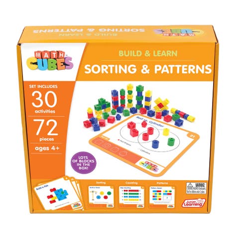 30 Mathcubes Sorting and Patterns Activity Set, Ages 4+