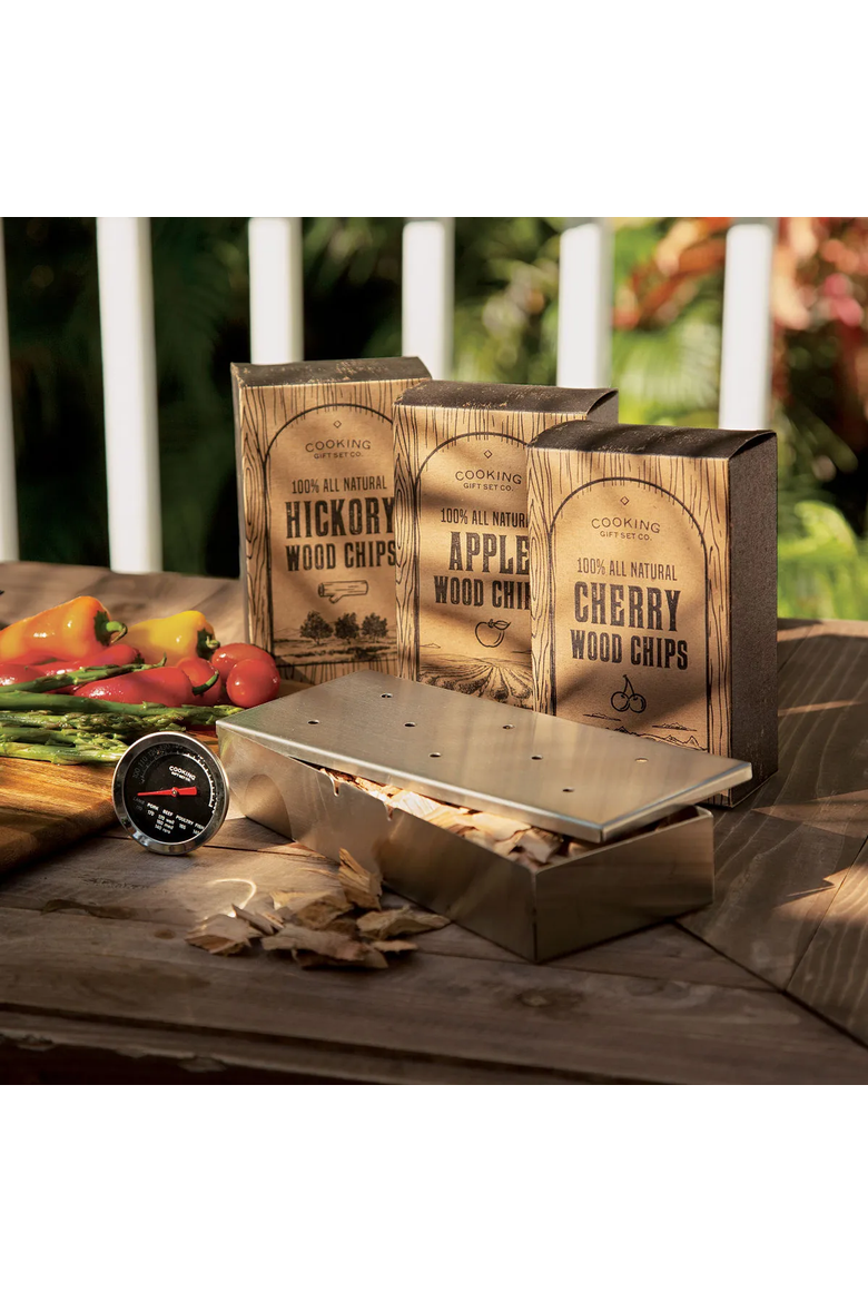 Grill Smoker Gift Set by Cooking Gift Set Co, Alternate, color, Silver