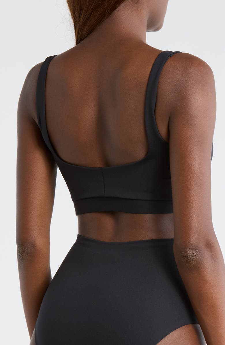 LEFT ON FRIDAY Plunge Bikini Top, Alternate, color, Jet