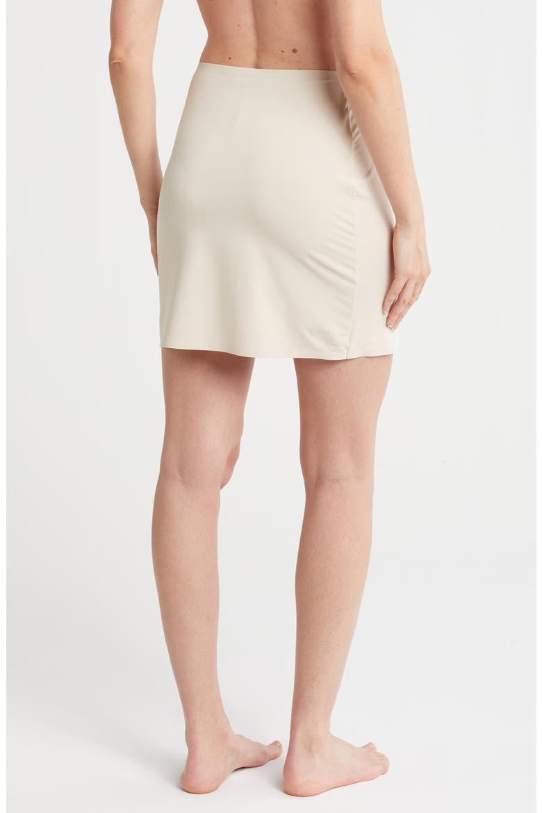 Bonded Seam Slip Skirt, Alternate, color, BEIGE SMOKE