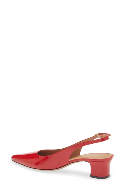 Mansur Gavriel Slingback Heels Poppy In Poppy