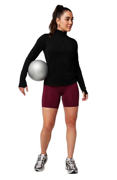 Fabletics Feather Tech+ Half-zip Top In Black