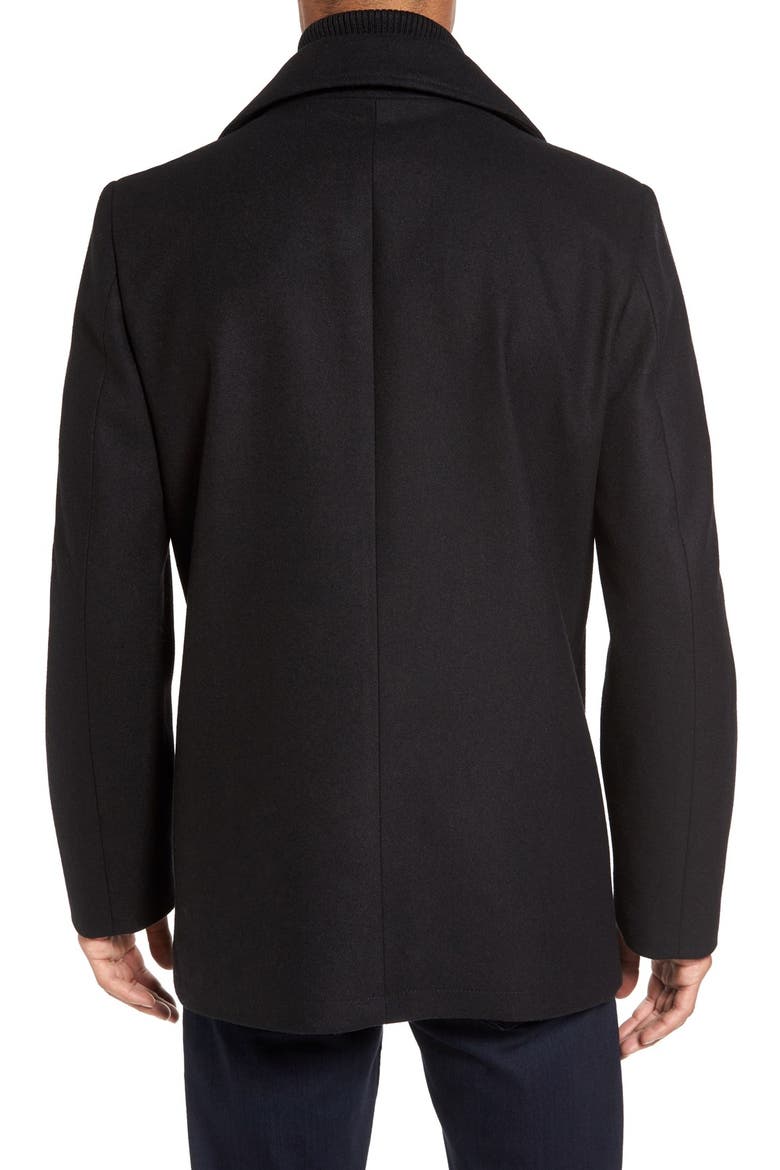 Dock Peacoat, Alternate, color, BLACK