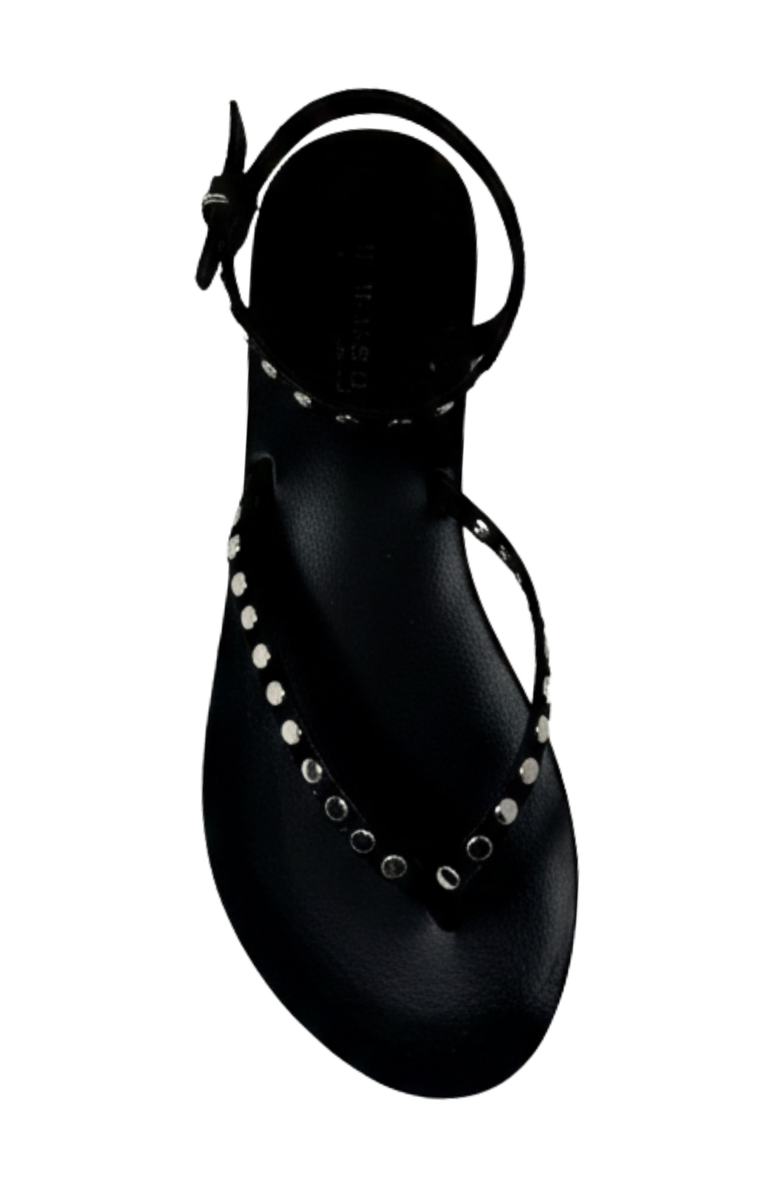 SHUSHOP Bibi Ankle Strap Sandal, Alternate, color, Black