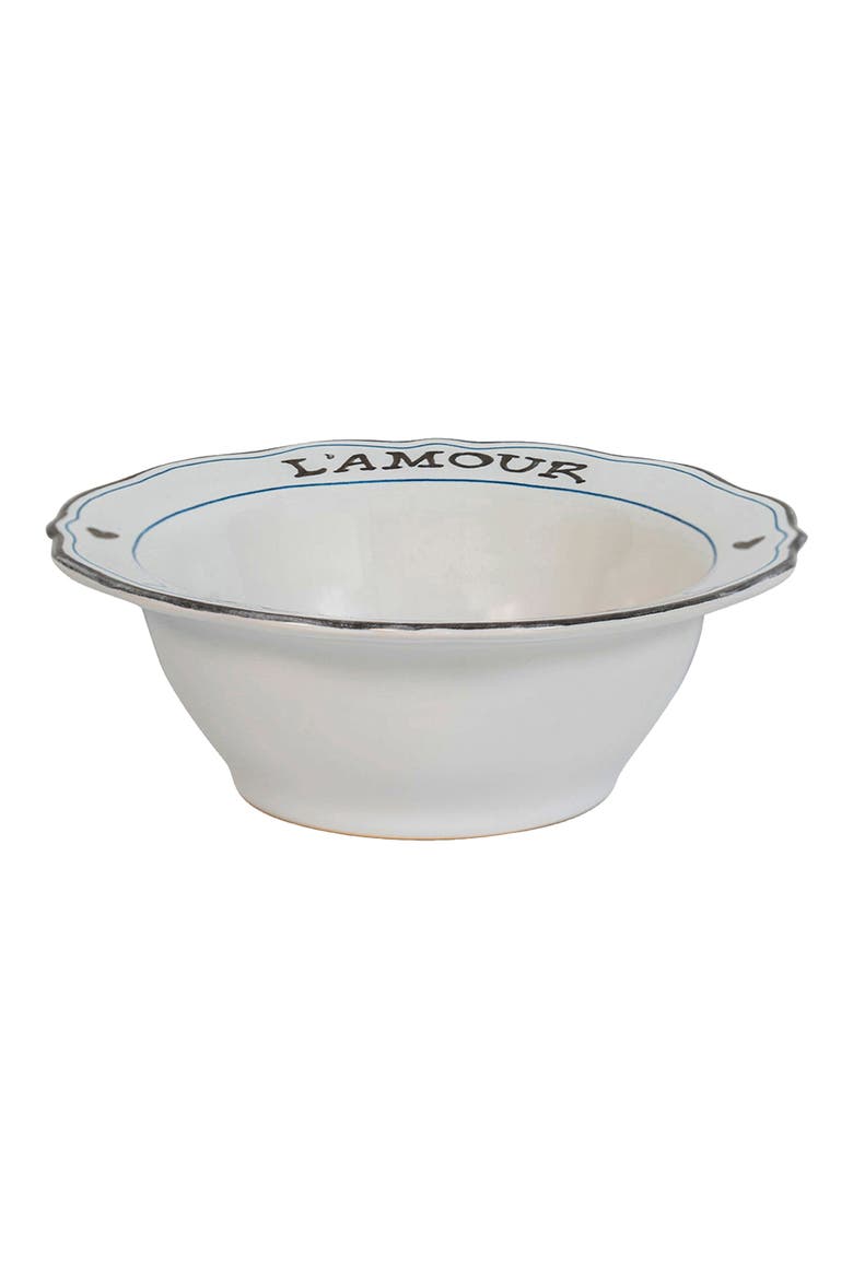 L'Amour Toujours 16-Piece Dinnerware Set, Alternate, color, WHITEWASH BLACK
