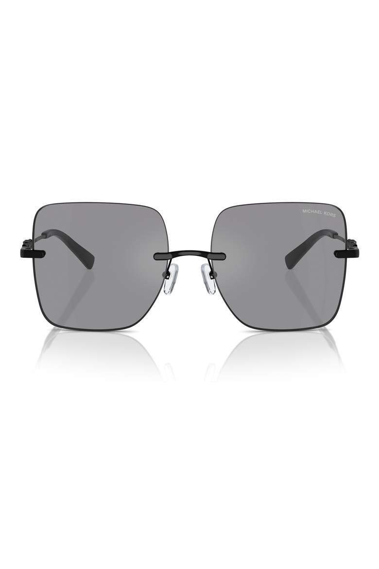 Quebec 55mm Square Sunglasses, Main, color, DARK GREY