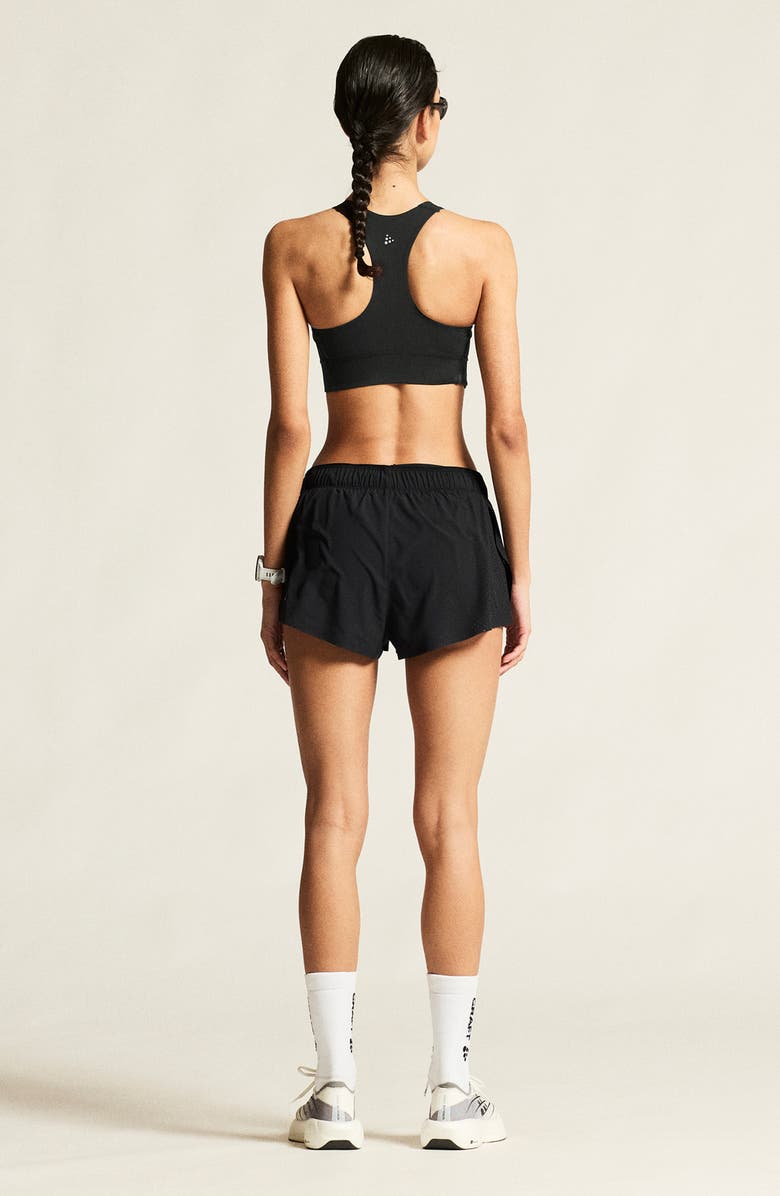 Craft Hypervent Pocket Sports Bra, Alternate, color, Black