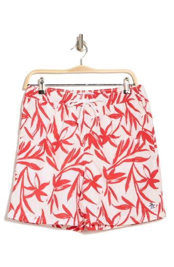 Original Penguin Print Volley Swim Trunks