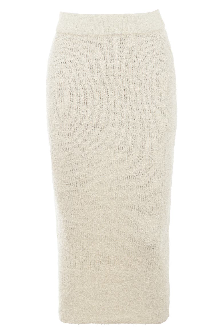 Mishka Bouclé Skirt, Alternate, color, CREAM