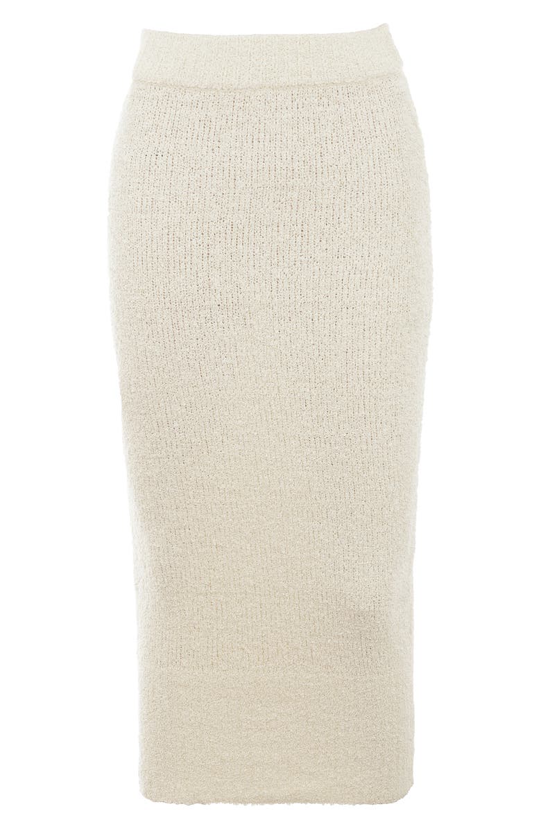 HOUSE OF CB Mishka Bouclé Skirt, Alternate, color, Cream